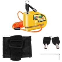 Antivol De Frein À Disque Pour Moto, Vélo, Scooter, Étanche, Alarme Avec Câble De Rappel