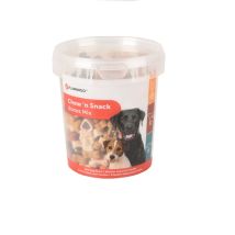 Flamingo - Chew 'n Snack Mix Kopfsts + Knochen, Hщhnchen, Kalb Und Fisch - 500 G