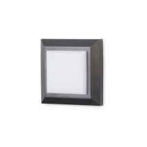 Forlight - Wandleuchte Ip65 Grove Diffuser Square Led 2w 4000k Schwarz 172lm