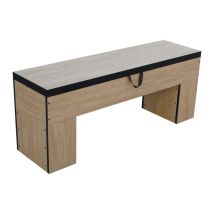 Banc Bois Avec Rangement -113 X 32 X 45.5 Cm-classic