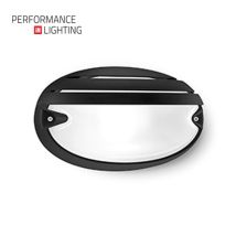 Plafoniera Chip Grill Ovale Nera