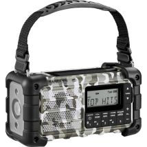 Sangean Mmr-99 Dab+ Camo Radio D'Urgence Dab+, Fm Aux, Usb, Bluetooth Panneau Solaire, Manivelle, Fonction De Charge De