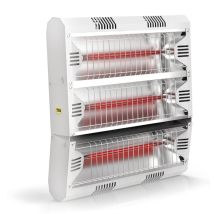 MO-EL – Infrared Heater – 6000 W – 220-240 V / 380-415 V – Max Coverage 23m² – White Aluminium Housing