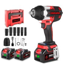 1800n.m Avvitatore Elettrico Senza Spazzole Avvitatore A Batteria Da 1/2 Pollici Strumento Di Potere Con 2 Batterie +12 Accessorio