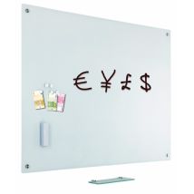 Vivol – Tablero de vidrio 100 x 150 cm – Escribible, magnético, incluye 5 imanes – Ideal para oficina y cocina