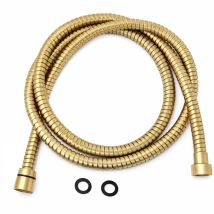 Flexible De Douche En Laiton 150 Cm Or Brossé Sphera Fld15580oso Or Brossé