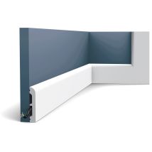 Orac – SX183 Skirting Board – Duropolymer – 1.3 cm Deep x 7.5 cm High x 200 cm Long – Lightweight, Shockproof