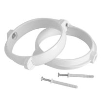 FIRST – 2 Stück Schlauchklemmenhalterungen mit Schrauben – 5x45 mm Schrauben – Nylon