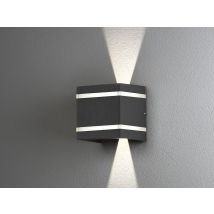 Konstsmide Lighting - Led Up And Down Außenwandleuchte Cremona Höhe 14cm, Dunkelgrau