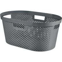 Infinity Recycled - Cesta Gris Oscuro, 40l - Curver