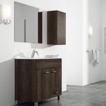 Tegler - Mueble De Baño Samos Con Lavabo Y Espejo. Se Envía Montado. 60cm Roble Evasión - Roble Evasion