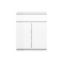 Nada Sideboard 2 Türen, 1 Schublade Weiß Hochglanz – Buffet – Hochwertige Materialien, Stilvolles Design