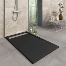 Receveur De Douche En Résine Modèle Opale Largeur 90 Noir Ral 9005 Mesure 90x200 Cm