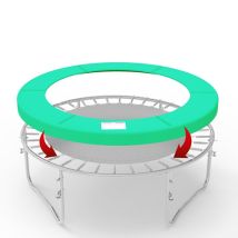 Galactica 6ft Outdoor Round Trampoline Replacement Pad Spring Cover Safety Padding Green
