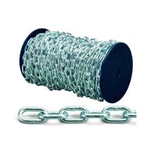 Chaîne génoise galvanisée-chromée – 12/32 mm – Quincaillerie – Matières, Charge maximale, Longueur, Finition métal
