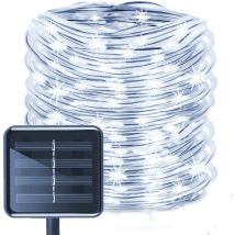Striscia Led String Light Tube Solar, Phe Impermeabile 12m 100led Luce Solare Nastro Di Rame Tubo Luminoso Per Esterni Matrimonio Casa Festa 