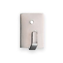 Gancio Adesivo in Acciaio Inox – 0,5 Kg – Fissaggio con Vite Ø2,5 mm – INOFIX