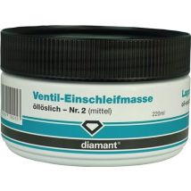DIAMANT Ventil-Einschleifmasse grau – Granulat – 220 ml – für Stahl, Guss, INOX, Kunststoff – 60 mm hoch – 100 mm breit – 100 mm lang