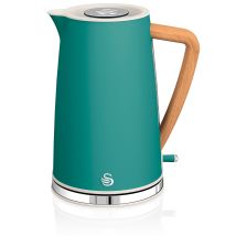 Swan - Sk14610greneu Bouilloire Électrique 1,7l Ultra Rapide Sans Fil Design Moderne Nordic 2200w Vert