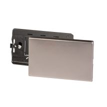 Placca in alluminio cieca per scatole rettangolari – Materiale: alluminio – Serie: basic – POLY POOL