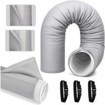 Protección Para Tuberías De Aire Acondicionado Portátil - Aislamiento De Tuberías De Aire Acondicionado - Envoltura Aislante De Triple Capa Ajustable 