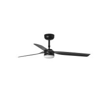 Faro Barcelona - Ventilator Mit Led-licht Faro Punt M 18w 3000-4200-6500k Schwarz - 33815-21