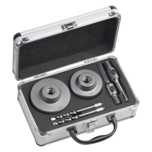 Bohrkronen-set 6-teilig - Ø 68 + 82 Mm - 50 Mm Schnitttiefe - Sds-plus- & Sechskant-adapter - 2 Zentrierbohrer / Lochbohrer Für Mauerwerk & 
