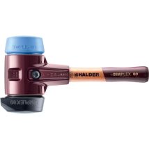 Simplex-schonhammer, Gummikomposition, Mit Standfuß / Tpe-soft Mit Tempergussgehäuse Und Hochwertigem Extra Kurzen Holzstiel D=80 Mm / Stielausführung