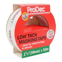 Prodec 1,5 Pollici X 50 M Nastro Per Mascheratura Per Pittori A Bassa Aderenza Su Più Superfici, Per Superfici Delicate, Per Ottenere Linee Di Pittura