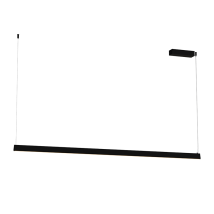 Suspension Luminaire Led 152cm 32w Irc90 Variable Noir Sablé Zambelis 2556 - Blanc Chaud - 3000k