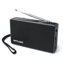 Muse M-030 R Negro Radio Analógica Fm/am Con Altavoz Integrado
