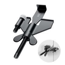Portable Door Lock Enhanced Security Stainless Steel Travel Hotel Dorm Apartment