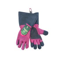 Treadstone – Ladies Gardening Pruner Gloves – Soft Leather, Poly-Cotton Lining, Faux Suede Reinforcement – Comfortable Grip for All Seasons