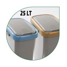 Bidone Pattumiera Raccolta Differenziata Ecoswing 25lt Cornice Vari Colori Mhome, "giallo"