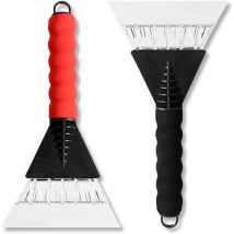 Ccykxa (red, Black) Set Of 2 Car Windshield Ice Scrapers, Suitable For Rear And Side Windows, Car Windshield Ice Scraper, Vehicle Ice Breaker