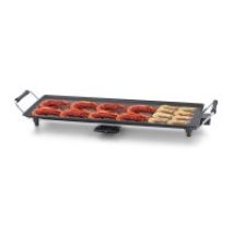 THULOS Elektro-Plancha 70,5 x 23,5 cm 1800 W Antihaft-Oberfläche Thermostat mit 5 Temperaturstufen Rutschfeste Füße