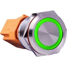 Button22c-l-gr Button22c-l-gr Interruttore A Pressione 250 V/ac 15 A 1 X On / Off Permanente Verde (ø X A) 25 Mm - Joy-it