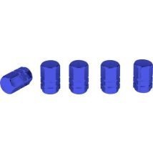 Eufab Tapones De Válvula Modernos Azules Lote De 5 Aluminio