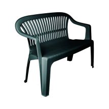 Progarden - Banco De Jardín Eboli, Banco De Jardín Monobloque, Banco De Exterior, 100% Made In Italy, Cm 114x55h82, Verde