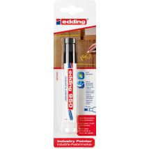 Edding Pastenmarker schwarz – Strichbreite bis 10 mm – Wasserfest, wischfest, lichtbeständig – Ideal für industrielle Anwendungen