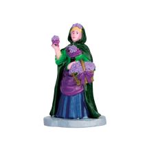 Violet Vendor – 62452 – Figuren – 4,5 x 3,3 x 6,8 cm – Polyresin – Lemax Caddington Village