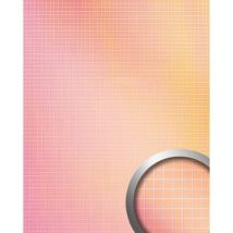 Pannello Per Interni Mosaico Wallface 27376 M-style Hollywood Rivestimento Murale Autoadesivo Rosa Arancio Multicolore 0,96 Mq