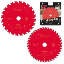 Freud Pro Twin Pack Tct Circular Saw Blades 165mm X 20mm Bore - 40 + 24 Tooth