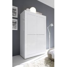 Azura Home Design - Mobile Linea Basic Con 4 Ante In Finitura Bianco Laccato Lucido