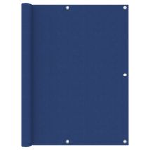The Living Store – Mampara de balcón impermeable 120 x 600 cm – Tela Oxford azul – Protección UV – Ojales de aluminio