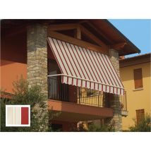 Sangiorgio - Tenda Da Sole A Caduta Cm.300 X H.250 - Bordeaux/crema