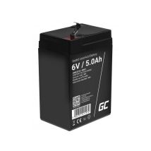Batería Green Cell Agm Vrla De 6v 5ah Sin Mantenimiento Para Sistemas De Alarma, Cajas Registradoras Y Juguetes.