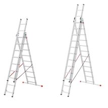 Hailo Hobbystep Combi Mehrzweckleiter 3x12 Sprossen