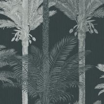 Vliestapete - Exotische Palme - Grün - 1005x52 Cm