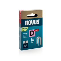 Novus - Steinel - Klammer D 53 F 14mm D-spitze 600 Stück Schiebe-fs - 042-0793